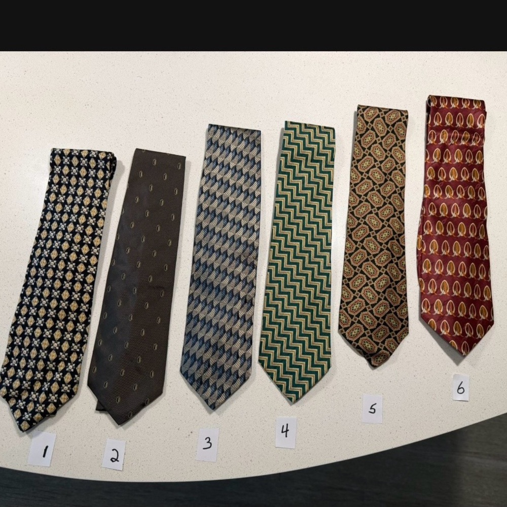 Elegant Men's Tie Collection - Assorted Colors- $18 per tie